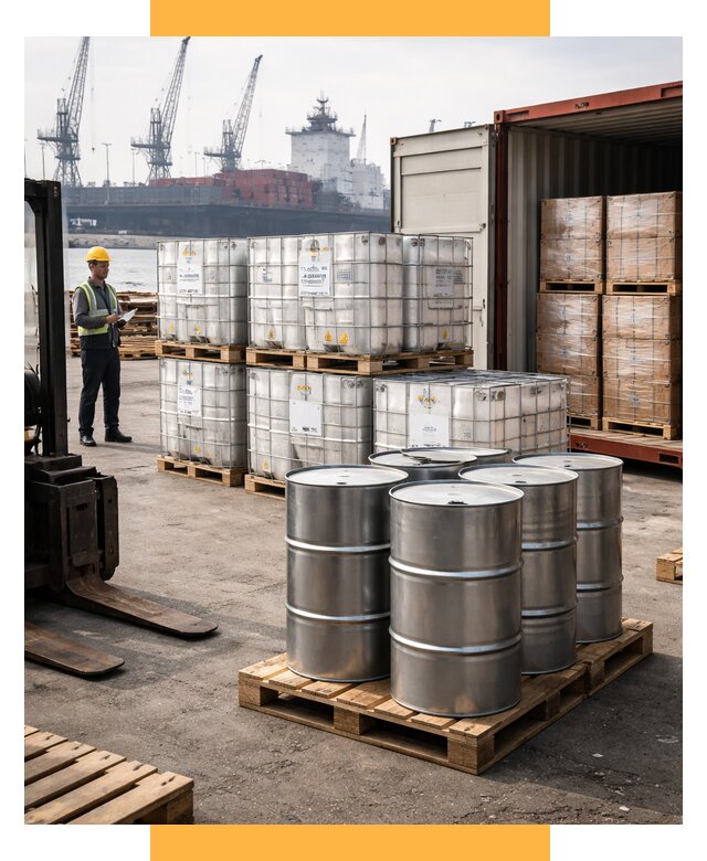 Доставка химического сырья из Индии от 257625 р. | СетСервис-Слб