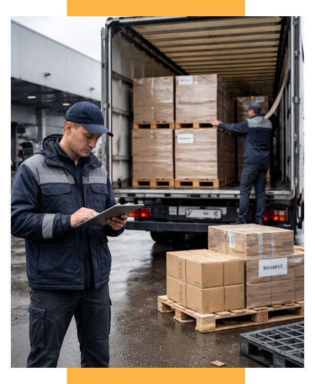 Доставка грузов из Беларуси от 15458 р. логистика СетСервис-Слб