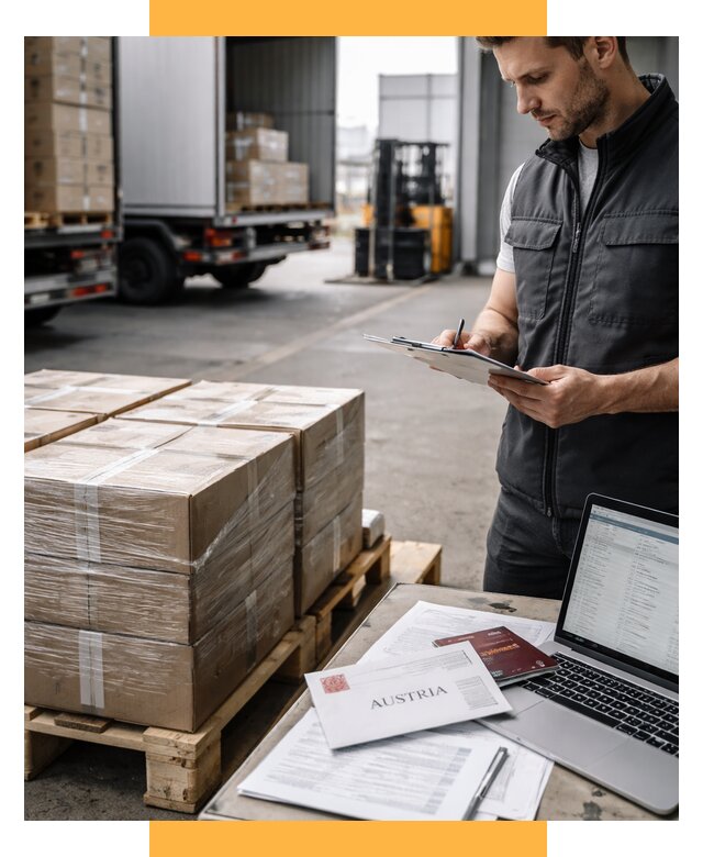 Доставка в Австрию от 66983 р. Логистика и экспорт СетСервис-Слб