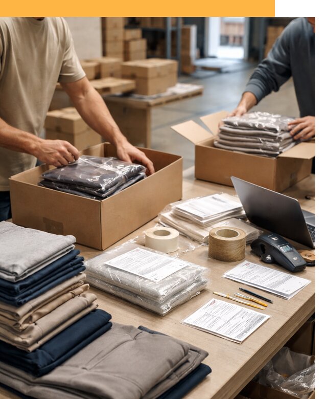 Перевозка одежды по миру от 7729 руб. с таможенным оформлением