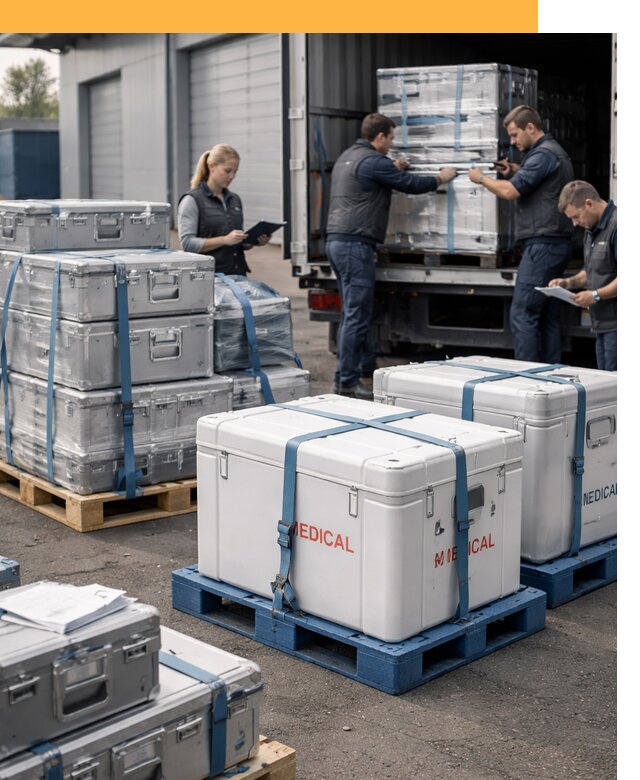 Перевозка медицинского оборудования по всему миру от 15458 руб