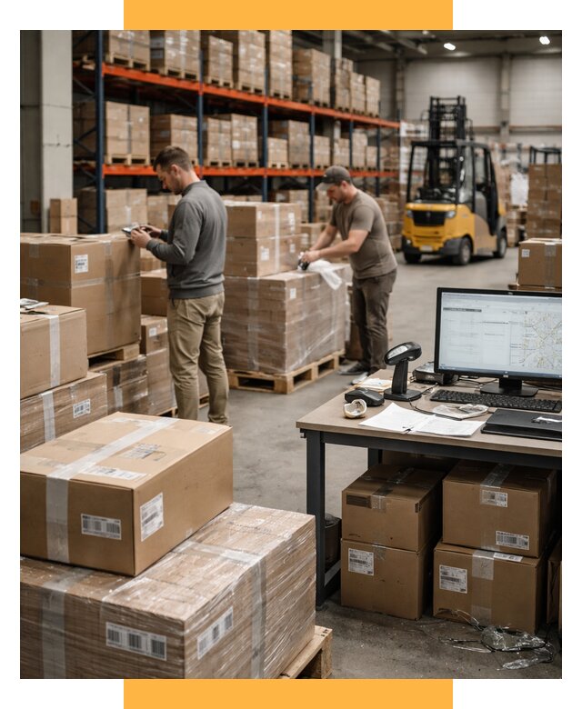 Склад консолидации в Европе от 6698 р., услуги СетСервис-Слб